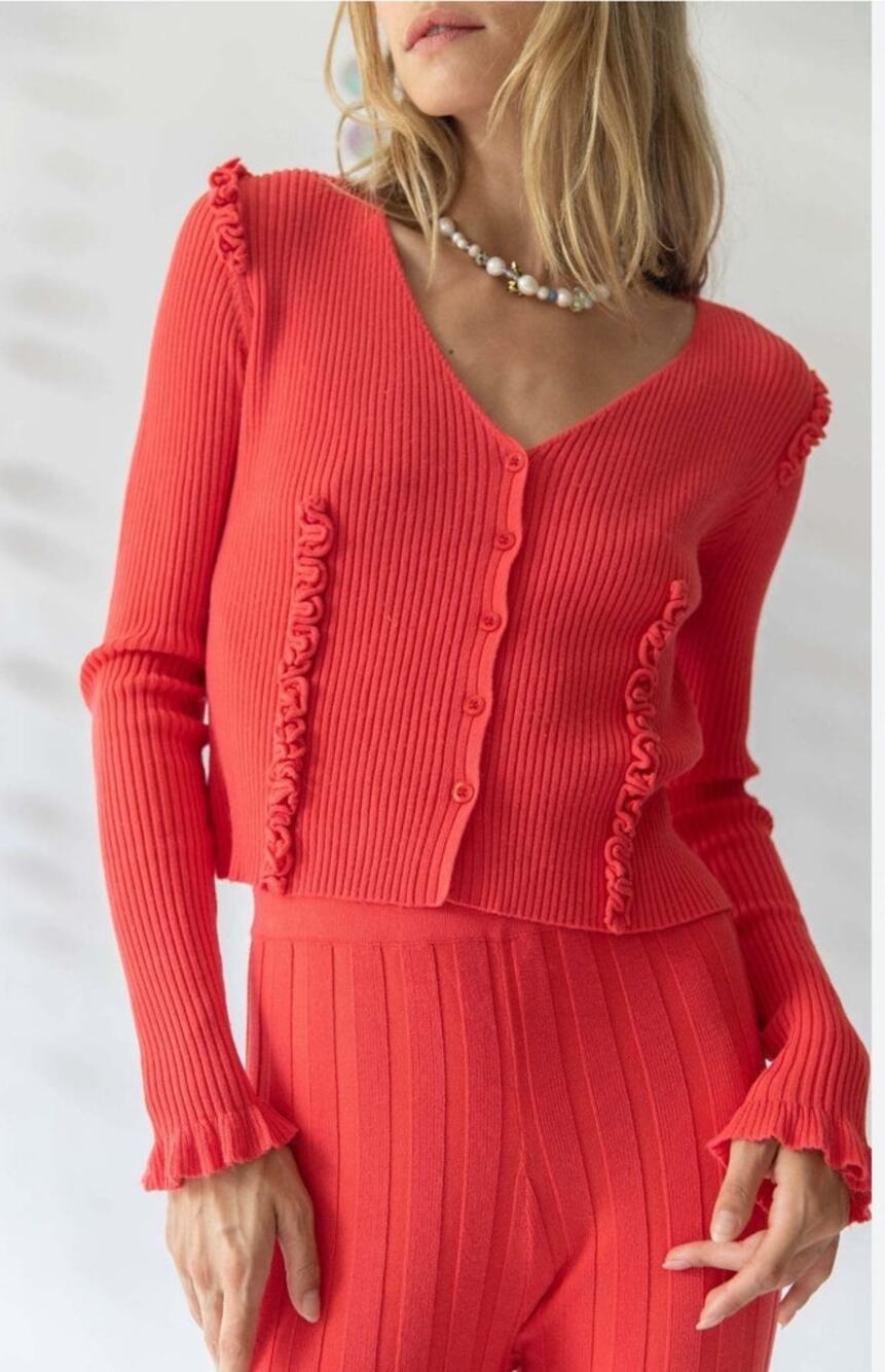 Find Me Now Connie Cardigan in Poppy Size Small